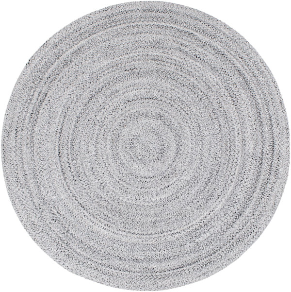 Azalea AZA-2323 Modern Recycled PET Yarn Rug AZA2323-6RD Light Gray, Medium Gray, Charcoal, Cream 100% Recycled PET Yarn 6' Round