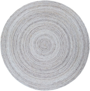 Azalea AZA-2323 Modern Recycled PET Yarn Rug AZA2323-8RD Light Gray, Medium Gray, Charcoal, Cream 100% Recycled PET Yarn 8' Round