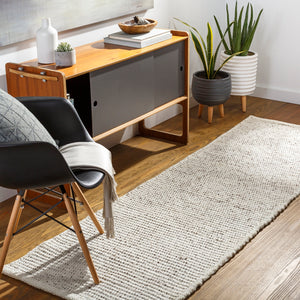 Azalea AZA-2326 Modern Recycled PET Yarn Rug AZA2326-268 Beige, Charcoal, Light Gray 100% Recycled PET Yarn 2'6" x 8'