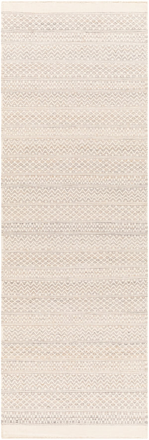 Azalea AZA-2327 Cottage Recycled PET Yarn Rug AZA2327-268 Taupe, Beige, Camel 100% Recycled PET Yarn 2'6" x 8'