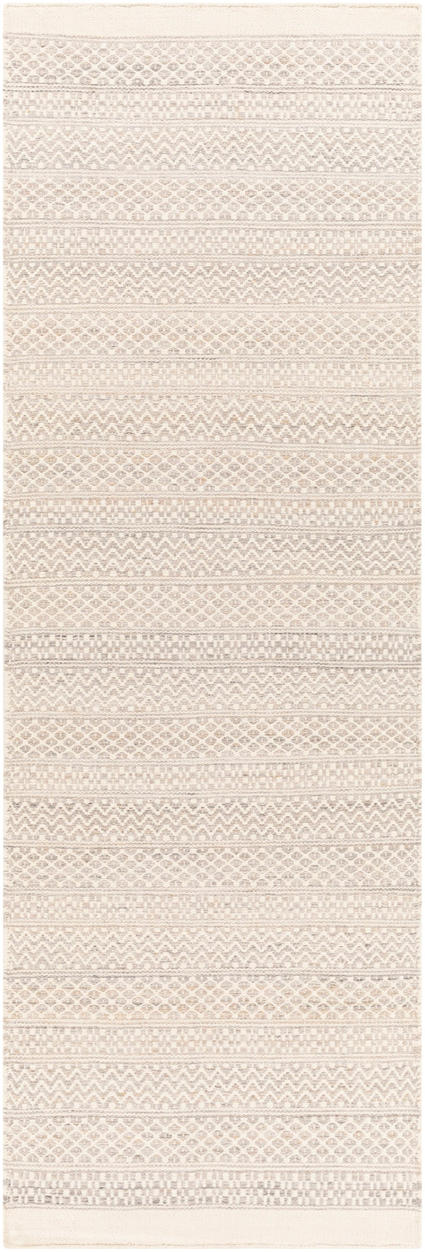 Azalea AZA-2327 Cottage Recycled PET Yarn Rug AZA2327-268 Taupe, Beige, Camel 100% Recycled PET Yarn 2'6" x 8'
