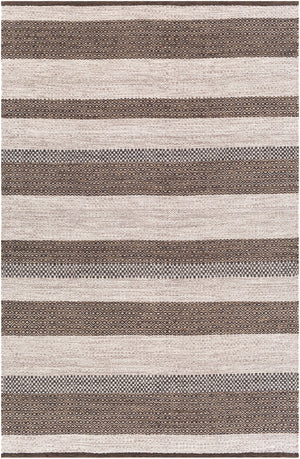 Azalea AZA-2328 Global Recycled PET Yarn Rug AZA2328-81012 Cream, Taupe, Dark Brown, Camel 100% Recycled PET Yarn 8'10" x 12'