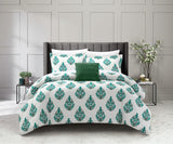 Chic Home Clarissa Bed In a Bag Comforter Set Green Queen