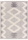 Azilal AZI-2302 Global Polyester Rug AZI2302-710102 Medium Gray, Ivory 100% Polyester 7'10" x 10'2"