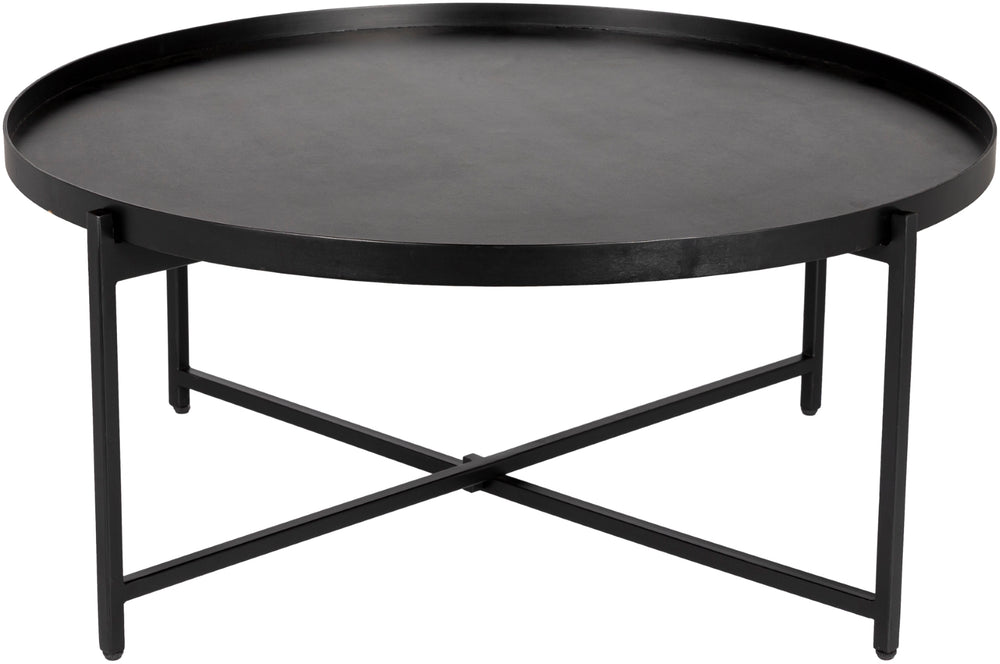 Aracruz AZU-001 Modern Manufactured Wood, Metal Coffee Table AZU-001  Manufactured Wood, Metal 14"H x 32"W x 32"D