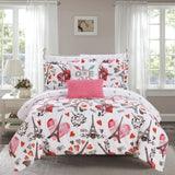 Le Marias Pink Queen 9pc Comforter Set