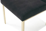 VIG Furniture Modrest Reba Modern Black Velvet & Gold Dining Chair (Set of 2) VGVCB0258G-BLK