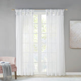 Ceres Transitional 100% Polyester Twisted Tab Voile Sheer Window Pair