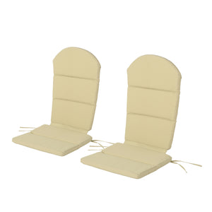Malibu Outdoor Water-Resistant Adirondack Chair Cushions (Set of 2), Khaki