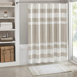 Madison Park Spa Waffle Classic 100% Polyester Shower Curtain W/ 3M Treatment MP70-4979