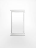 Halifax Portrait Mirror in semi-gloss paint with a smooth top coat. Solid Mahogany, Composite wood, Glass