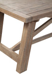 Alpine Furniture Newberry Extension Dining Table, Weathered Natural 2068-01 Weathered Natural Acacia Solids 39.5 x 83-103 x 30