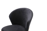 VIG Furniture Modrest Nadia Modern Black Velvet & Rosegold Dining Chair (Set of 2) VGVCB209-BLKRG