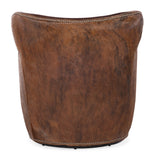 Kato Leather Swivel Chair w/ Dark HOH