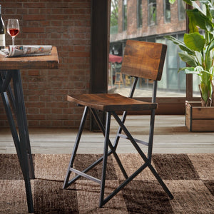 INK+IVY Trestle Industrial Counter Stool II101-0120