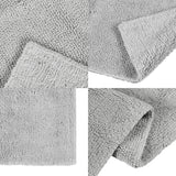 Beautyrest Plume Transitional Feather Touch Reversible Bath Rug Grey 2x34" BR72-3766