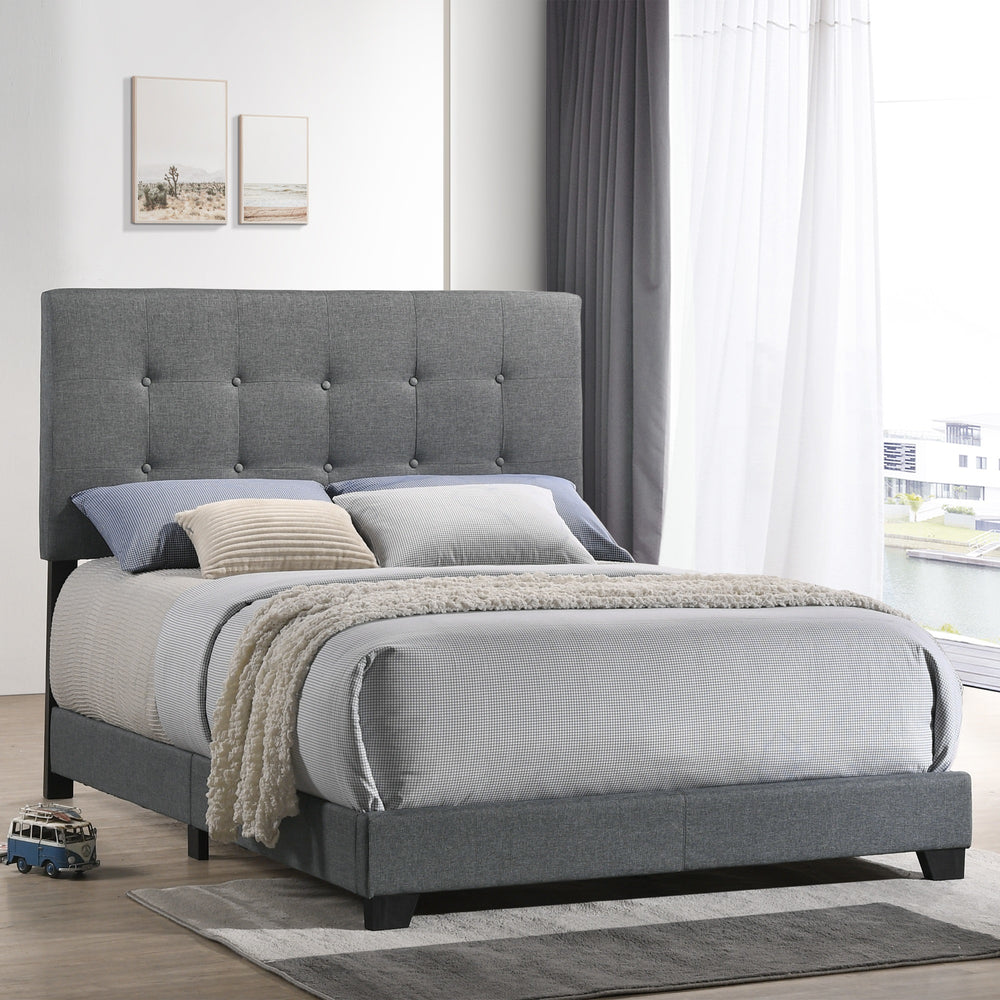 Intercon Addysonbeds Contemporary Addyson Upholstered Full Bed UB-BR-ADYFUL-GNM-C UB-BR-ADYFUL-GNM-C