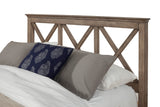 Alpine Furniture Potter Standard King Panel Bed, French Truffle 1055-07EK French Truffle Mahogany Solids & Veneer 82 x 87 x 50