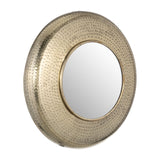 Sagebrook Home Contemporary Metal,24",hammered Mirror,gold 17433 Gold Iron