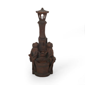 Noble House Los Sapos Fountain, Rustic Multi-Brown