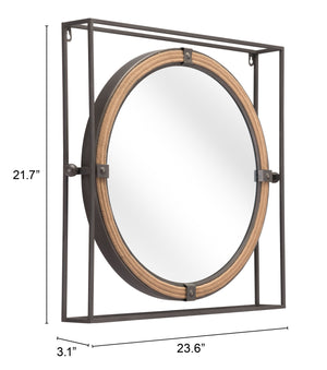 Zuo Modern Capell Steel, MDF, Glass Modern Commercial Grade Mirror Gray Steel, MDF, Glass