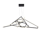 Bethel Black LED Chandelier in Stainless Steel & Acrylic