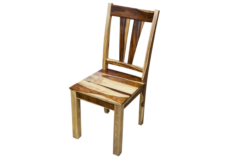 Porter Designs Kalispell Solid Sheesham Wood Natural Dining Chair Natural 07-116-02-PDU106-1