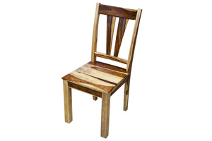 Porter Designs Kalispell Solid Sheesham Wood Natural Dining Chair Natural 07-116-02-PDU106-1