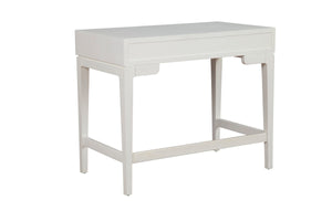 Nova Mini Desk in Elegant Chalk White - Stylish Mahogany Design with Dovetail Drawers & Glides!