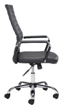 Zuo Modern Primero 100% Polyurethane, Plywood, Steel Modern Commercial Grade Office Chair Black, Silver 100% Polyurethane, Plywood, Steel