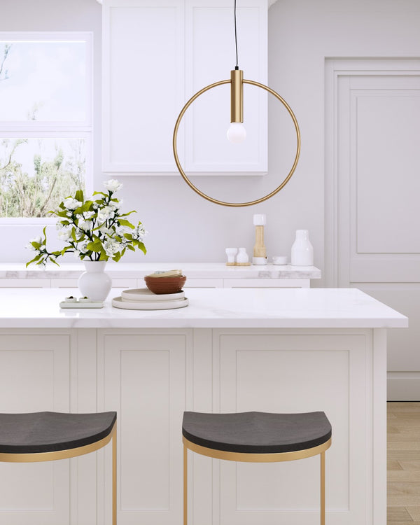 Zuo Modern Irenza Steel Modern Commercial Grade Ceiling Lamp Brass Steel