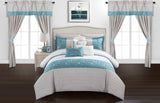 Sonita Blue King 20pc Comforter Set