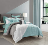 Kinsley Blue Queen 9pc Comforter Set