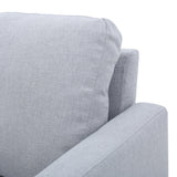 Zahra Light Grey Fabric Sectional Couch