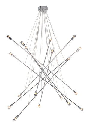 Zuo Modern Belief Steel Modern Commercial Grade Ceiling Lamp Chrome Steel