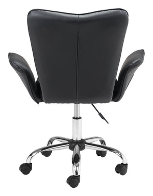 Zuo Modern Specify 100% Polyurethane, Plywood, Steel Modern Commercial Grade Office Chair Black, Chrome 100% Polyurethane, Plywood, Steel