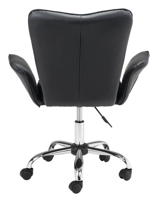 Zuo Modern Specify 100% Polyurethane, Plywood, Steel Modern Commercial Grade Office Chair Black, Chrome 100% Polyurethane, Plywood, Steel