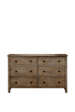 Classic Dresser: Elegant 18th Century French Design with Felt Lined Drawers & Natural Gray Finish