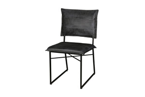 Porter Designs Malin Top Quality Leather Contemporary Dining Chair Gray 07-218-02-3407