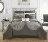 Orchard Place Grey King 9pc Comforter Set
