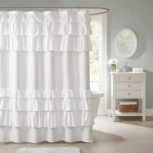 Madison Park Grace Cottage/Country 100% Polyester Shower Curtain MP70-3651