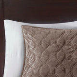madison park harper glam luxury 100 polyester velvet quilted coverlet set