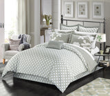 IRIS GREY QUEEN 7PC COMFORTER SET