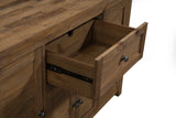 Alpine Furniture Kensington Server, Reclaimed Natural 2668-26 Reclaimed Natural Solid Pine and Plywood 60 x 18 x 38.5