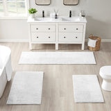 Beautyrest Plume Transitional Feather Touch Reversible Bath Rug White 2x34" BR72-3763