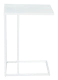 Zuo Modern Atom Iron Modern Commercial Grade Side Table White Iron