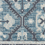 Nourison Lennox LEN02 Transitional Machine Made Power-loomed Indoor only Area Rug Blue/Grey 9' x 12' 99446888228
