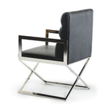 VIG Furniture Modrest Capra Modern Black Leatherette Dining Chair VGVCB8108VG-BLK