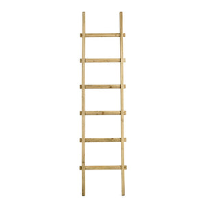 Sagebrook Home Contemporary Ec Wooden Decorative 76" Ladder,brown Kd 13933-06 Brown Fir Wood