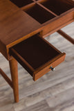 Alpine Furniture Flynn Bedroom Vanity, Acorn 966-19 Acorn Mahogany Solids & Okoume Veneer 36 x 22 x 30